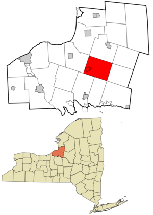 Location in Oswego County and the state of New York.
