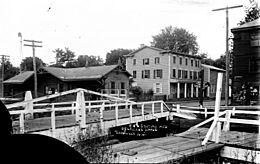 P.R.R. Station and Delaware House Titusville, NJ 1912