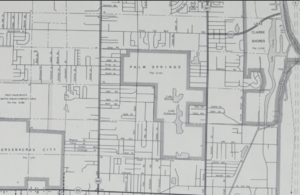 Palm Springs, Florida, 1968 FDOT map