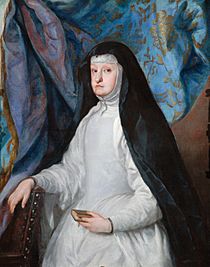 Portrait of Mariana of Austria (1634–1696), Queen of Spain, depicted as a widow, by Claudio Coello
