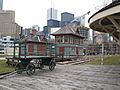 Railway control building, moved to the John Street Roundhouse Museum -b