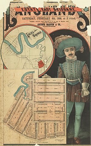 Real estate map of Langlands Estate East, Brisbane, 1886 (25795153513)