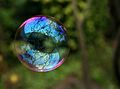 Reflection in a soap bubble edit