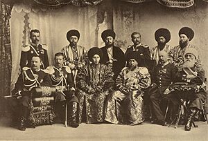 Representatives of the Khanate of Khiva at the coronation of Nicholas II