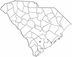 Location of Walterboro, South Carolina
