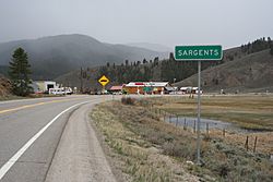 Entering Sargents from the north.
