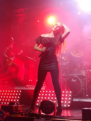 Simone Simons performing in Revolution Live, Ft. Lauderdale