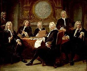 Sir Theordore Janssen and Friends. c.1720 Attributed to Hogarth
