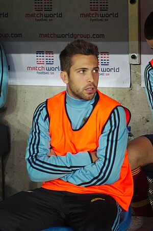 Spain - Chile - 10-09-2013 - Geneva - Jordi Alba