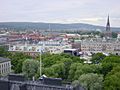 Sundsvall in Sweden from above