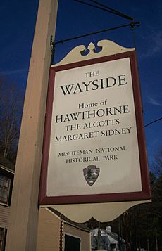 THe Wayside Home of Authors sign