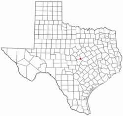 Location of Kempner, Texas