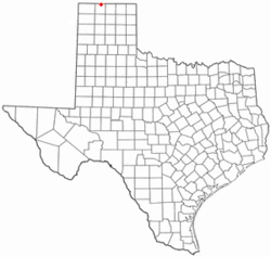 Location of Texhoma, Texas