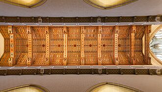 Techumbre mudéjar, Catedral, Teruel, España, 2014-01-10, DD 38