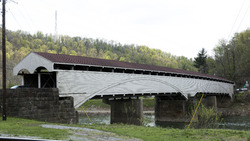 The Philippi Covered Bridge across the Tygart Valley River in Philippi, West Virginia LCCN2015631683