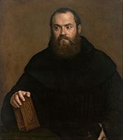 Titian - A monk with a book - Google Art Project