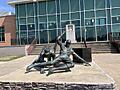 Ty Cobb Statue-Royston Public Library-Royston, Georgia U.S