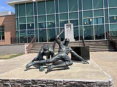 Ty Cobb Statue-Royston Public Library-Royston, Georgia U.S
