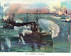 USS Olympia, Battle of Manila