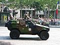 A short VBL during the military parade on the avenue des Champs-Élysées