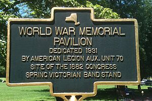 World War Memorial marker