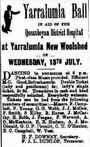 Yarralumla Woolshed Ball 1904