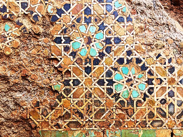 Zellij at the Marinid Mosque of Chella