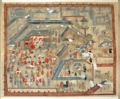 护乌桓校尉幕府图 东汉 盛乐博物馆 和林格尔, Horinger Eastern Han mural of Commandant protector of the Wuhuan's manor