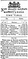 1877 Foxton Feilding railway timetable