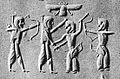 Achaemenid soldiers against Scythians