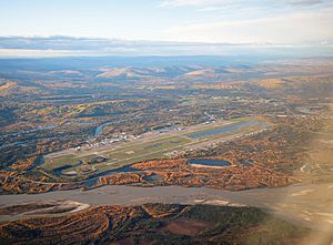 Aerial view of Fairbanks International Airport (Quintin Soloviev)