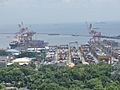Aerial view of Manila Port's International Container terminal