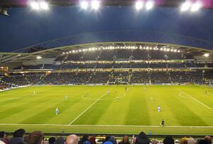 Amex Stadium - Floodlit - geograph.org.uk - 4323781