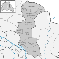 District map of Lichtenberg