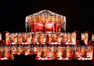 Buckingham Fountain Christmas lights