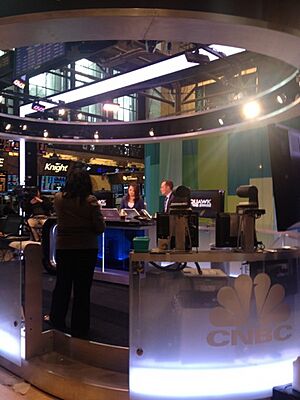 CNBC Squawk on the Street studio set 201207