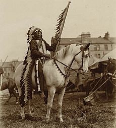 Chief Iron Tail in Scotland, Buffalo Bill's Wild West, 1904