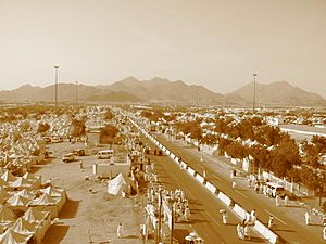 Day of Hajj. Mecca, Saudi Arabia