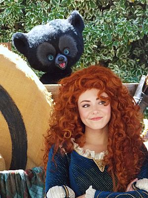 Disneyland Merida and her Bear Cub