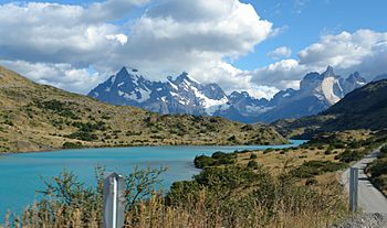 Driving Beside Rio Paine, Torres del Paine National Park, Chile.jpg