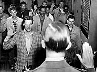 Elvis sworn into army 1958