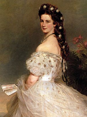 Empress Elisabeth of Austria in dancing-dress, 1865, Franz Xaver Winterhalter