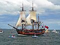 Endeavour entering Fremantle