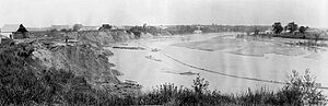 Erosion de la riviere Sainte-Anne