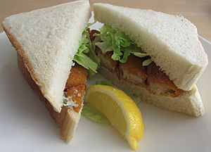 Fish finger sandwich