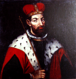 Gediminas, the Grand Duke of Lithuania, painted in 1709