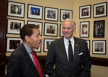 Henry McMaster with Cecil Williams in Museum