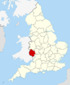Herefordshire UK locator map 2010