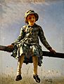 Ilya Repin - Dragonfly. Painter's daughter portrait - Google Art Project
