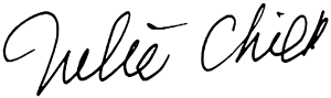 Julia Child signature.svg